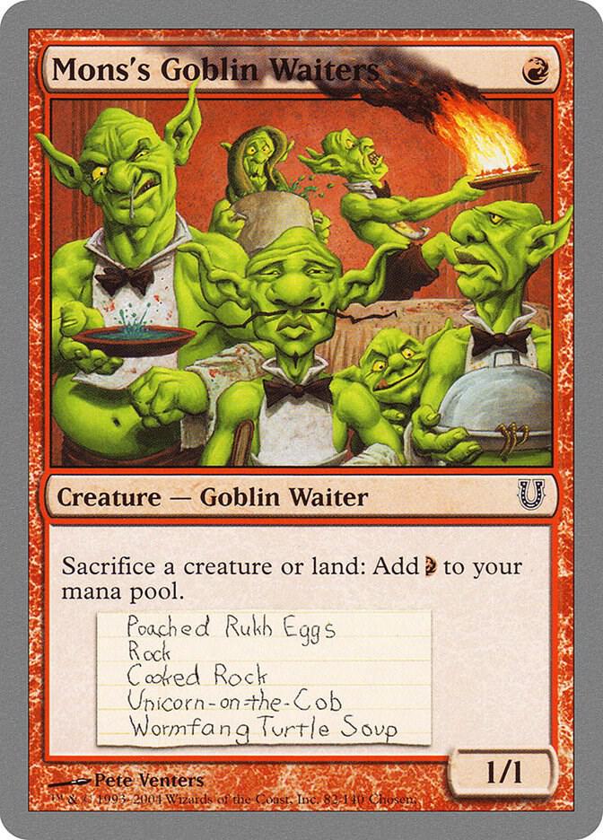 Mons's Goblin Waiters, Unhinged 82