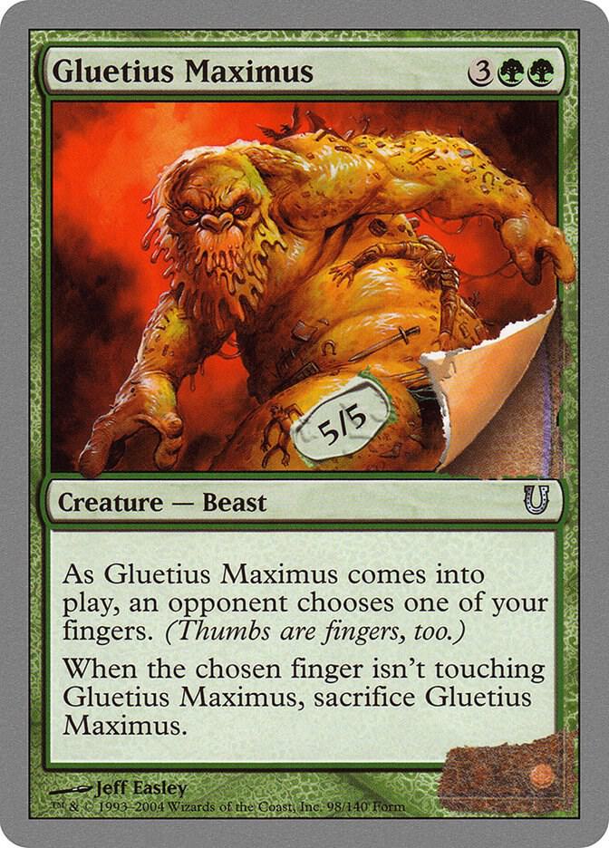 Gluetius Maximus, Unhinged 98