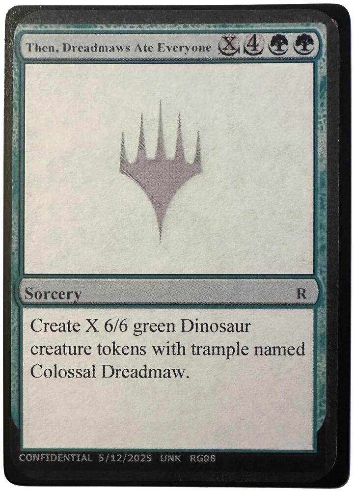 Then, Dreadmaws Ate Everyone, Un-Known Event Playtest Cards #485161