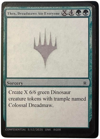 Then, Dreadmaws Ate Everyone, Un-Known Event Playtest Cards #485161