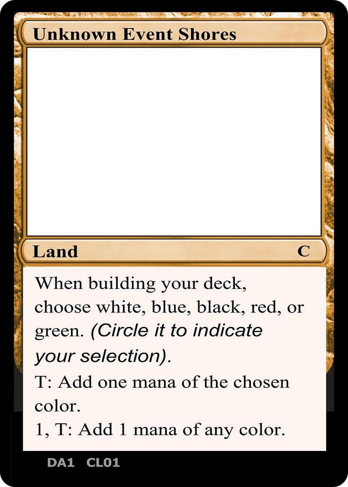 Unknown Event Shores, Un-Known Event Playtest Cards #496872