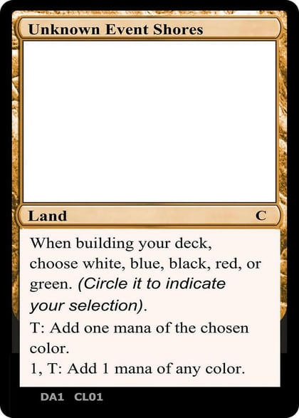 Unknown Event Shores, Un-Known Event Playtest Cards #496872