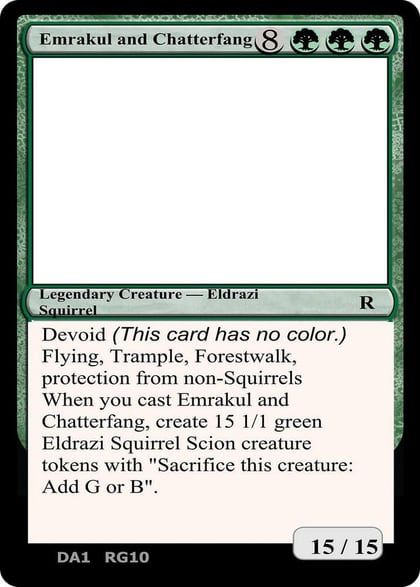 Emrakul and Chatterfang, Un-Known Event Playtest Cards #496879