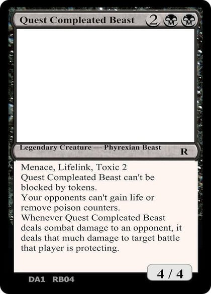 Quest Compleated Beast, Un-Known Event Playtest Cards #496886