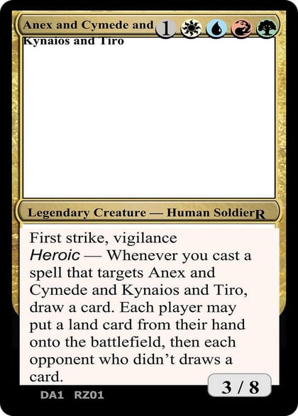 Anax and Cymede & Kynaios and Tiro, Un-Known Event Playtest Cards #496895