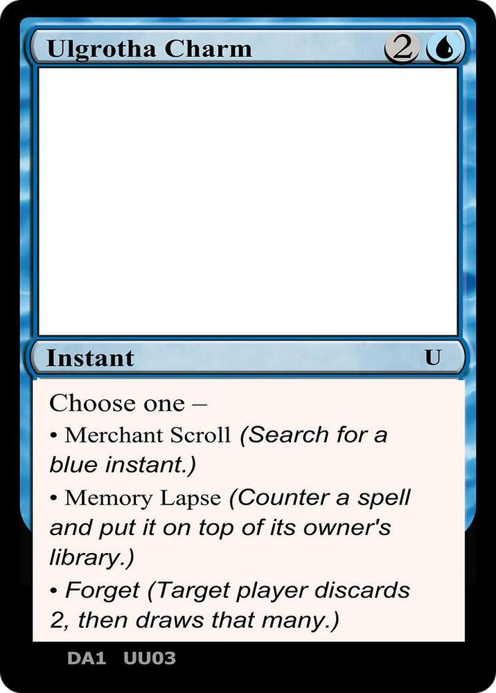 Ulgrotha Charm, Un-Known Event Playtest Cards #496934