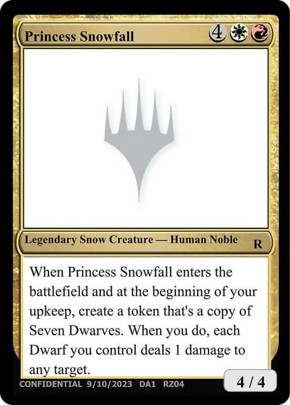 Princess Snowfall, Un-Known Event Playtest Cards #532601