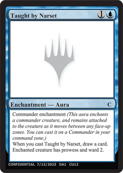 Taught by Narset, Un-Known Event Playtest Cards #532603