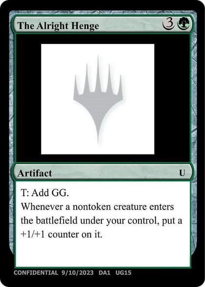 The Alright Henge, Un-Known Event Playtest Cards #532606