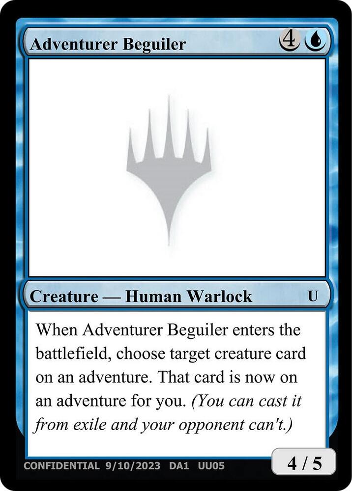 Adventurer Beguiler, Un-Known Event Playtest Cards #532607