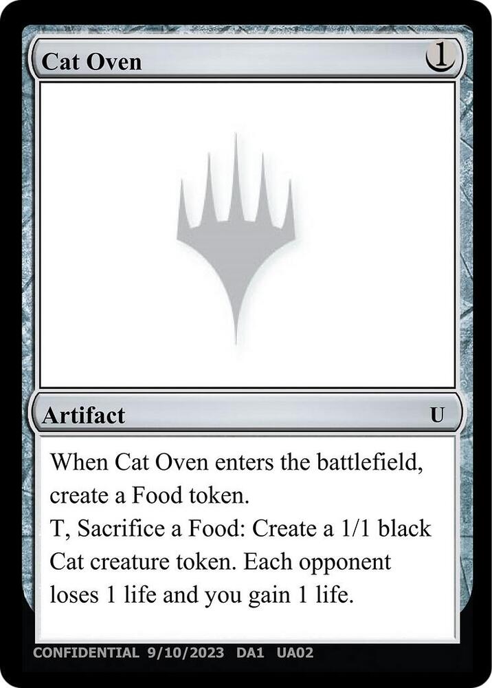 Cat Oven, Un-Known Event Playtest Cards #532608