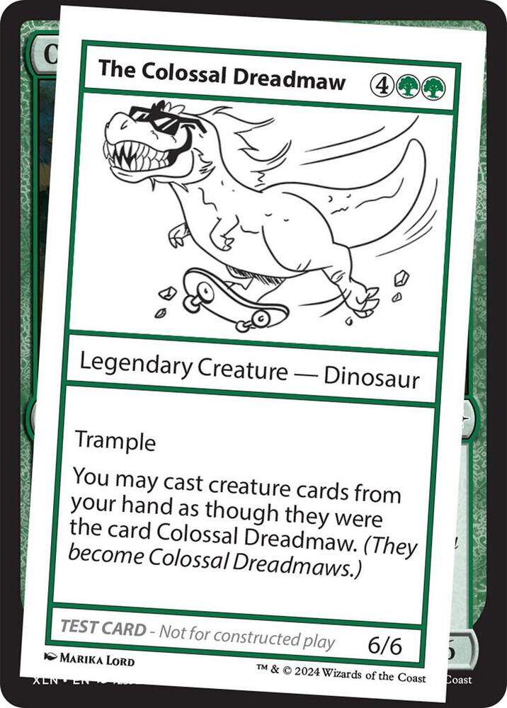The Colossal Dreadmaw, Un-Known Event Playtest Cards #532609