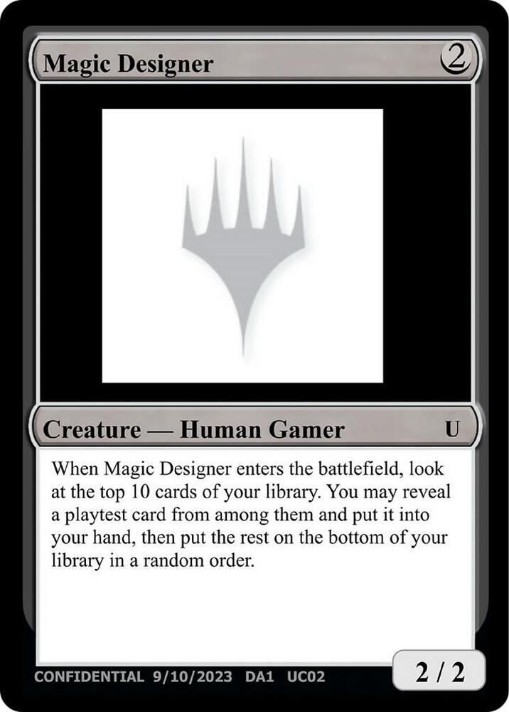 Magic Designer, Un-Known Event Playtest Cards #532614