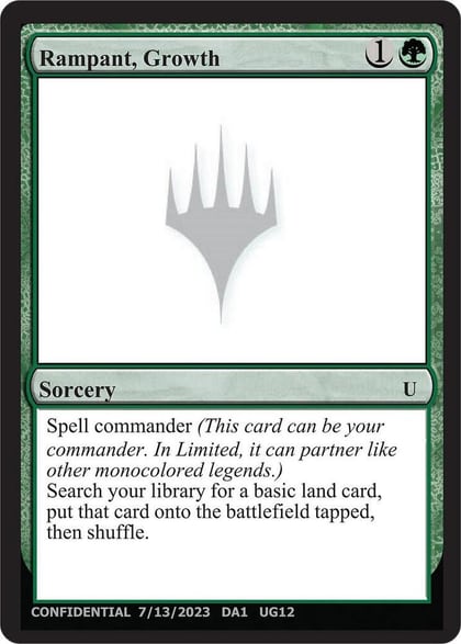 Rampant, Growth, Un-Known Event Playtest Cards #532622