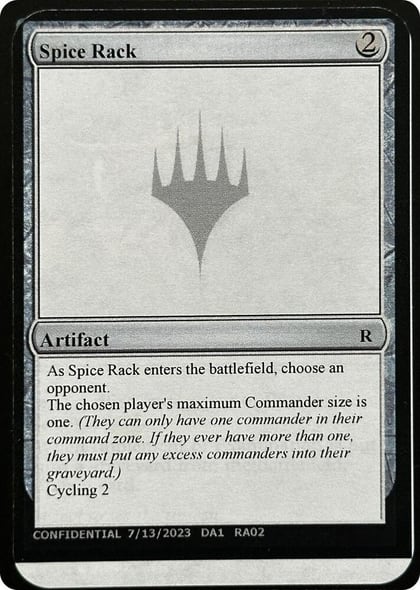 Spice Rack, Un-Known Event Playtest Cards #532623