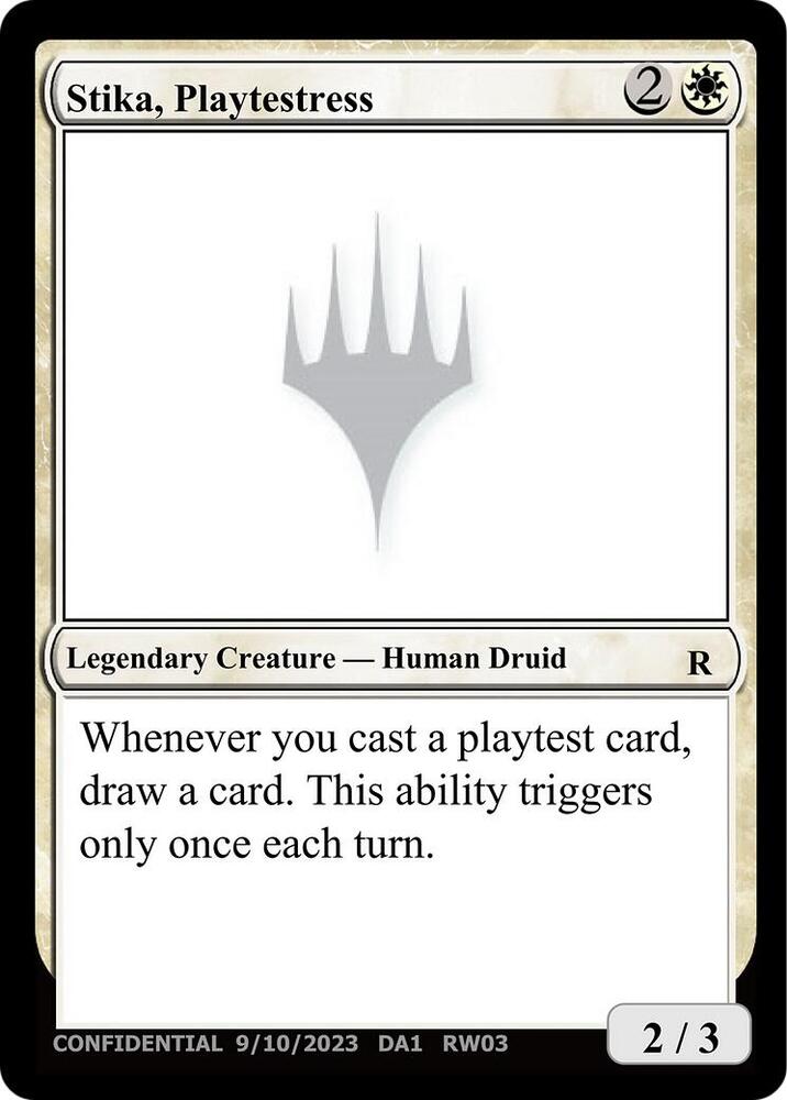 Stika, Playtestress, Un-Known Event Playtest Cards #532627