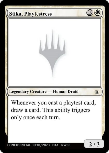 Stika, Playtestress, Un-Known Event Playtest Cards #532627