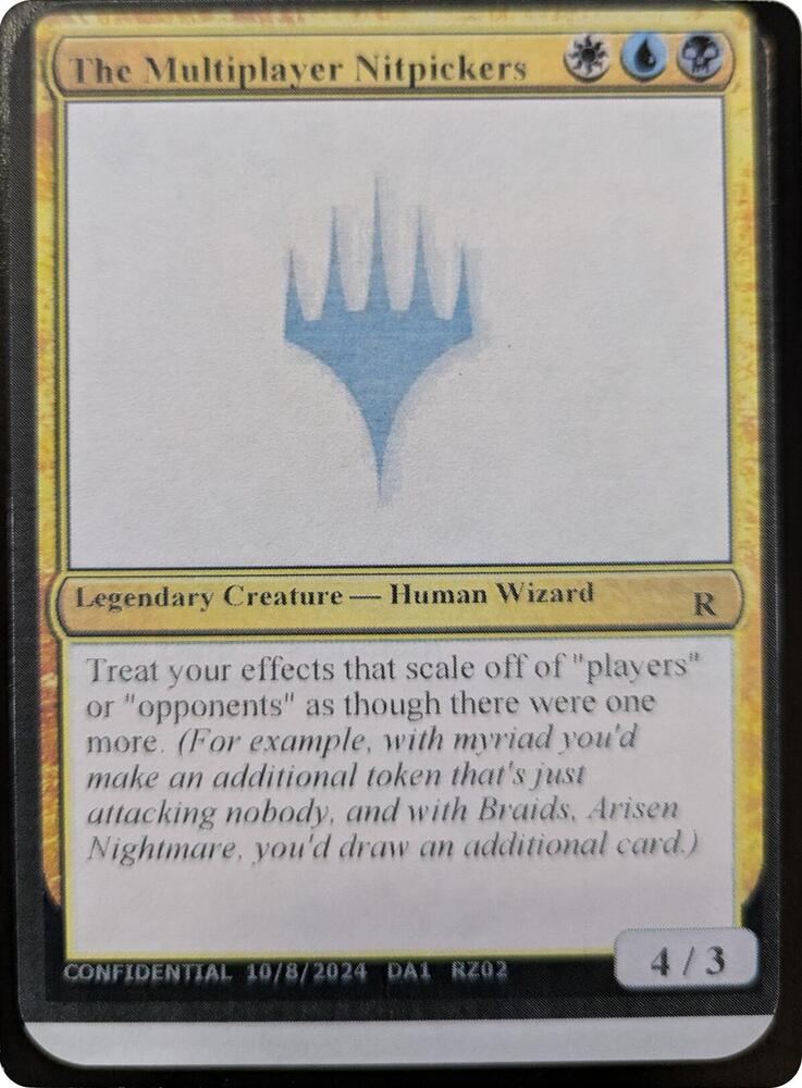 The Multiplayer Nitpickers, Un-Known Event Playtest Cards #593498