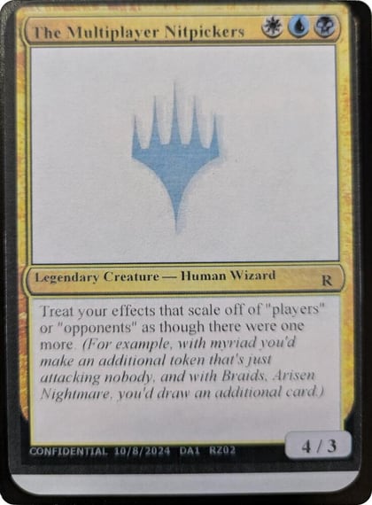 The Multiplayer Nitpickers, Un-Known Event Playtest Cards #593498