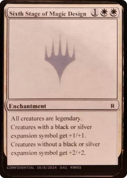 Sixth Stage of Magic Design, Un-Known Event Playtest Cards #593785