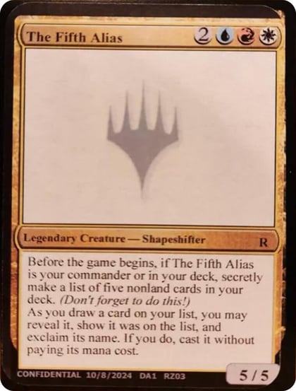 The Fifth Alias, Un-Known Event Playtest Cards #593786