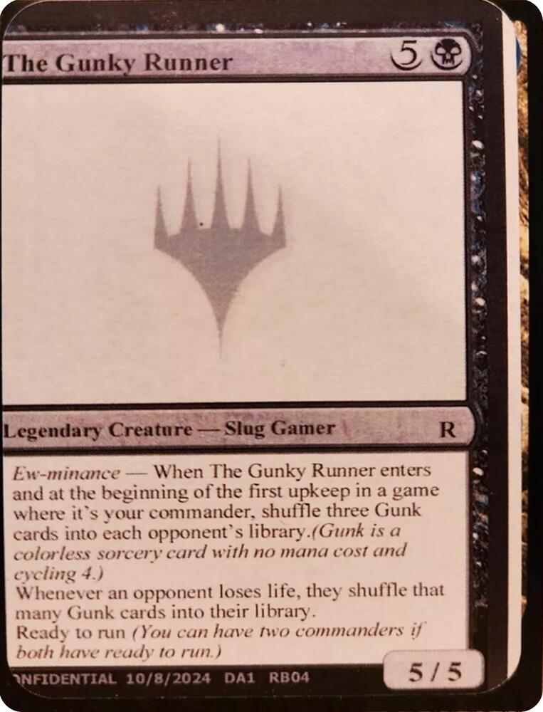The Gunky Runner, Un-Known Event Playtest Cards #593790