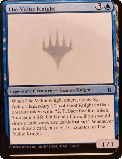 The Value Knight, Un-Known Event Playtest Cards #593792