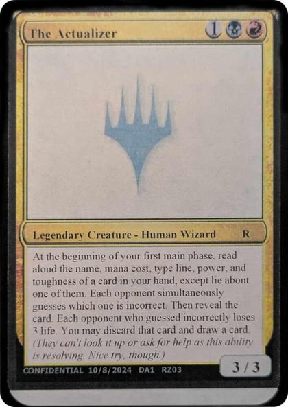 The Actualizer, Un-Known Event Playtest Cards #596121