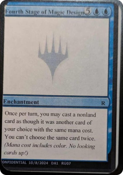 Fourth Stage of Magic Design, Un-Known Event Playtest Cards #596126