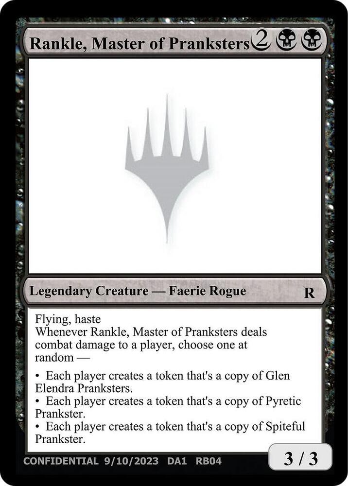 Rankle, Master of Pranksters, Un-Known Event Playtest Cards #599970