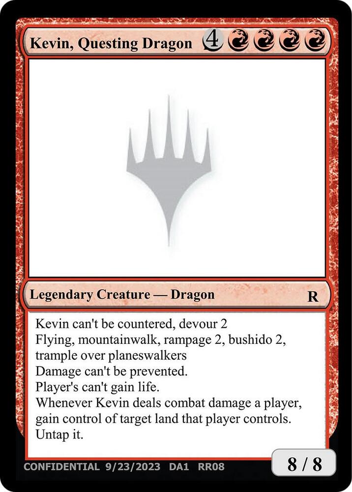 Kevin, Questing Dragon, Un-Known Event Playtest Cards #599971