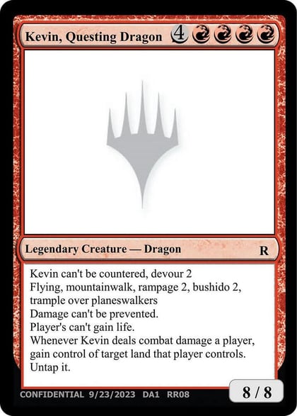 Kevin, Questing Dragon, Un-Known Event Playtest Cards #599971