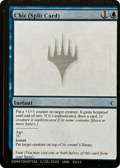 Chic (Split Card), Un-Known Event Playtest Cards #631720