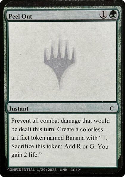 Peel Out, Un-Known Event Playtest Cards #631726