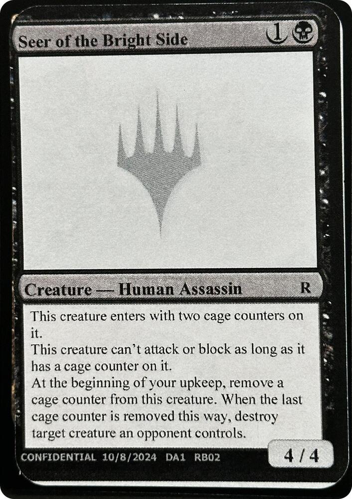 Seer of the Bright Side, Un-Known Event Playtest Cards #631731