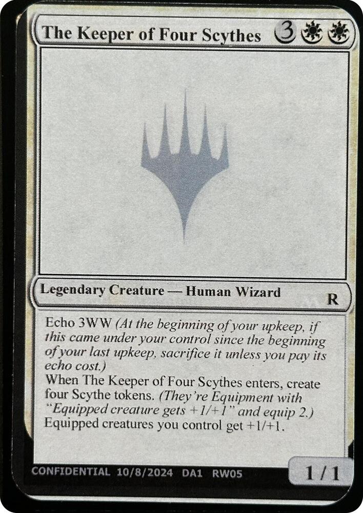 The Keeper of Four Scythes, Un-Known Event Playtest Cards #631735