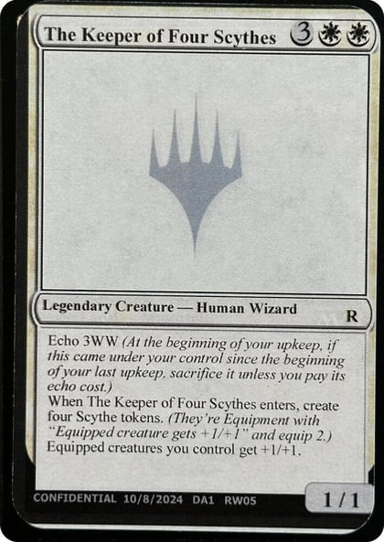 The Keeper of Four Scythes, Un-Known Event Playtest Cards #631735