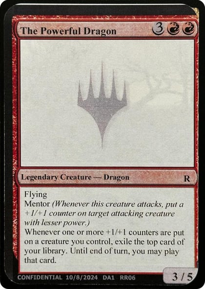 The Powerful Dragon, Un-Known Event Playtest Cards #631744