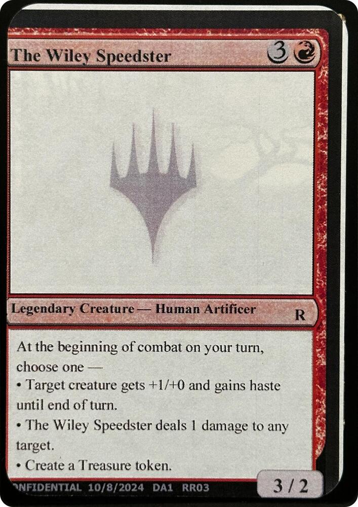 The Wiley Speedster, Un-Known Event Playtest Cards #631747