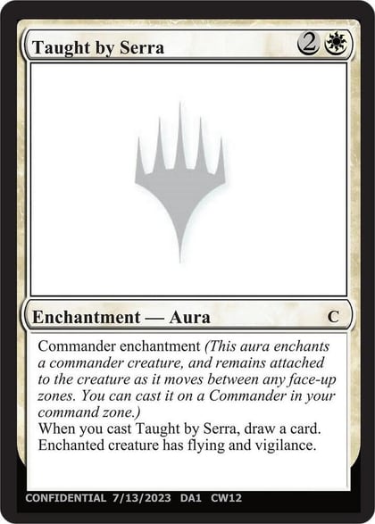 Taught by Serra, Un-Known Event Playtest Cards #632772