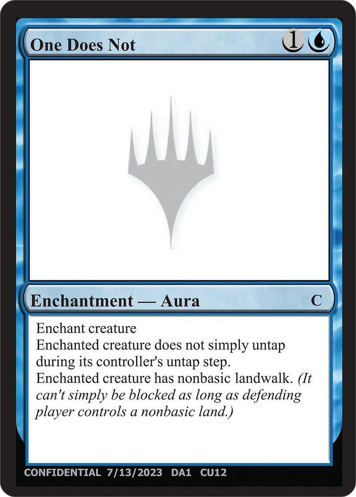 One Does Not, Un-Known Event Playtest Cards #632775