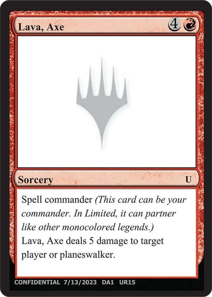 Lava, Axe, Un-Known Event Playtest Cards #632785