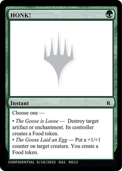 HONK!, Un-Known Event Playtest Cards #632790
