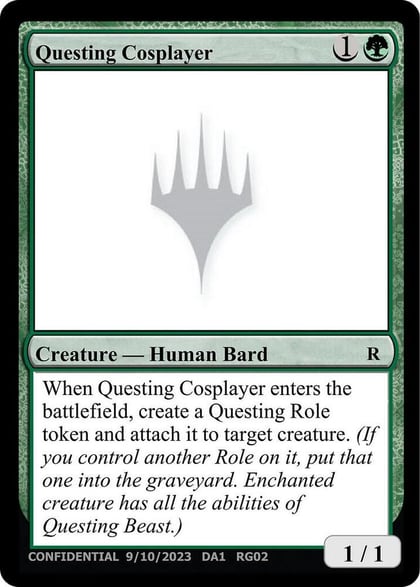 Questing Cosplayer, Un-Known Event Playtest Cards #632793