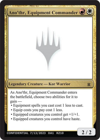 Ano'thr, Equipment Commander, Un-Known Event Playtest Cards #632797
