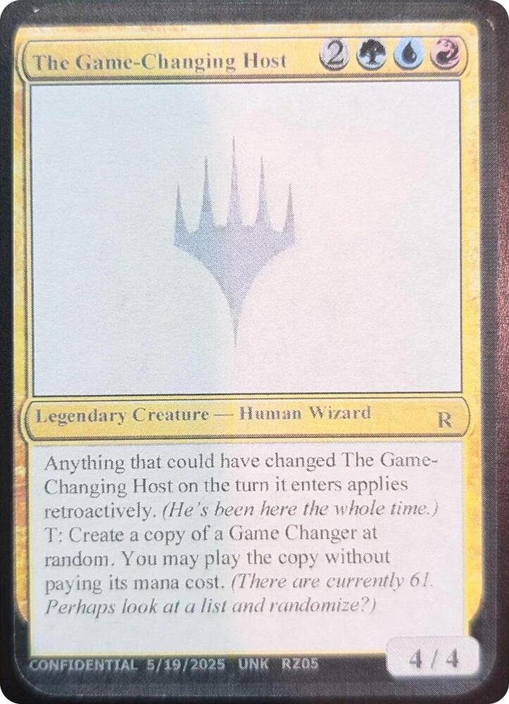 The Game-Changing Host, Un-Known Event Playtest Cards #639874