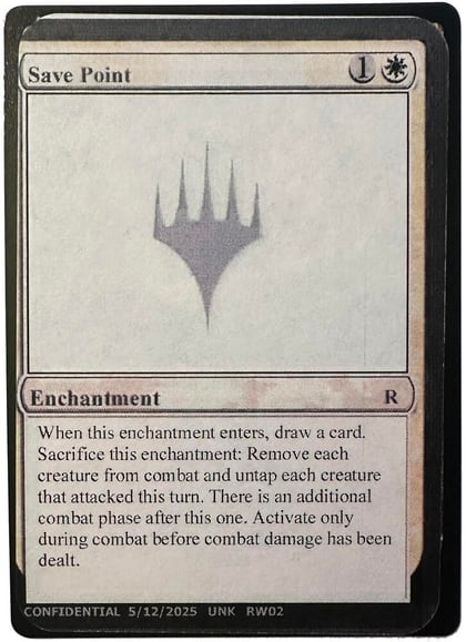 Save Point, Un-Known Event Playtest Cards #640246