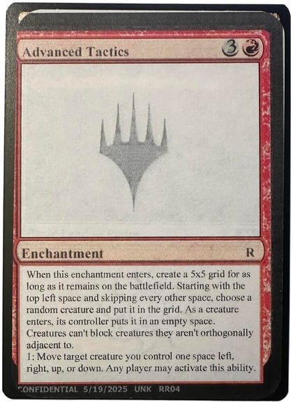 Advanced Tactics, Un-Known Event Playtest Cards #640492