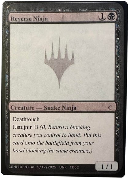 Reverse Ninja, Un-Known Event Playtest Cards #640734