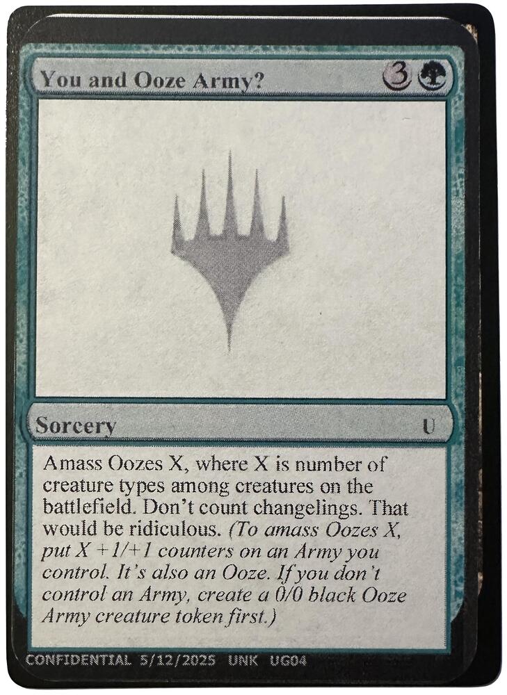 You and Ooze Army?, Un-Known Event Playtest Cards #640740